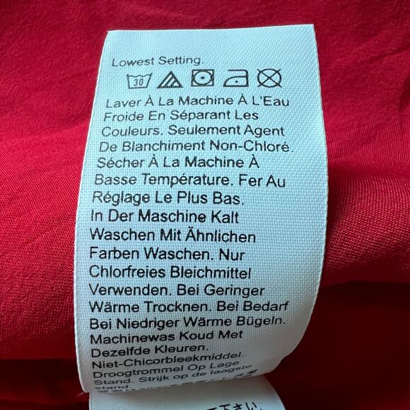 J Crew Palermo Dress In Ramie Dress XXS Floral Red - Picture 12 of 15